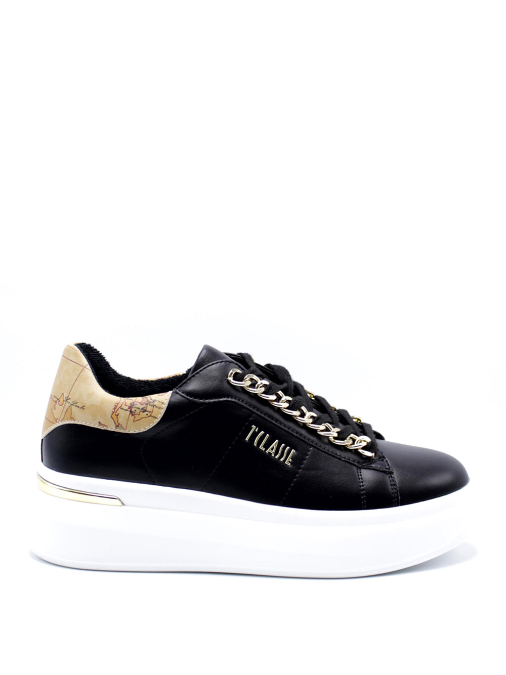 1^CLASSE Sneakers platform Donna - Nero modello 1009