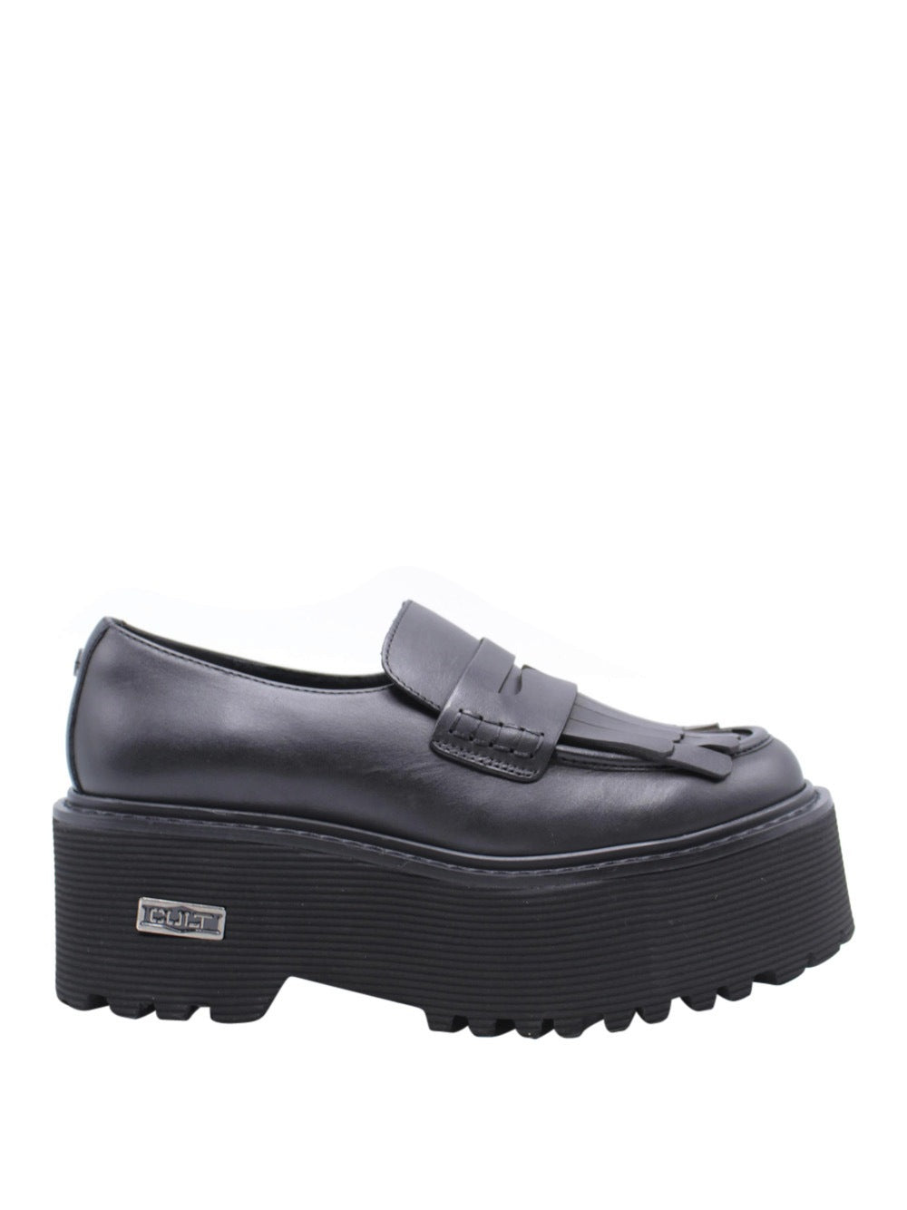 Cult Mocassini Grace In Pelle Per Donna - Zeppa 6 Cm | Modello CLW392300 Nero - Foto 2