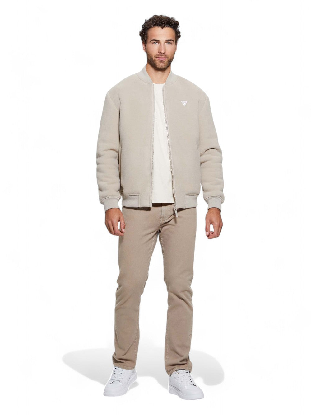 GUESS Felpa Uomo - Marrone modello Z4BL04KCEB0