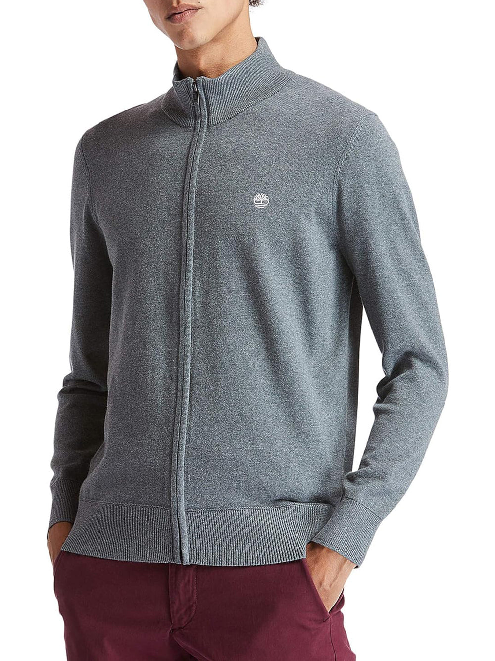 TIMBERLAND Maglione con zip Uomo Grigio modello TB0A2BMZU141