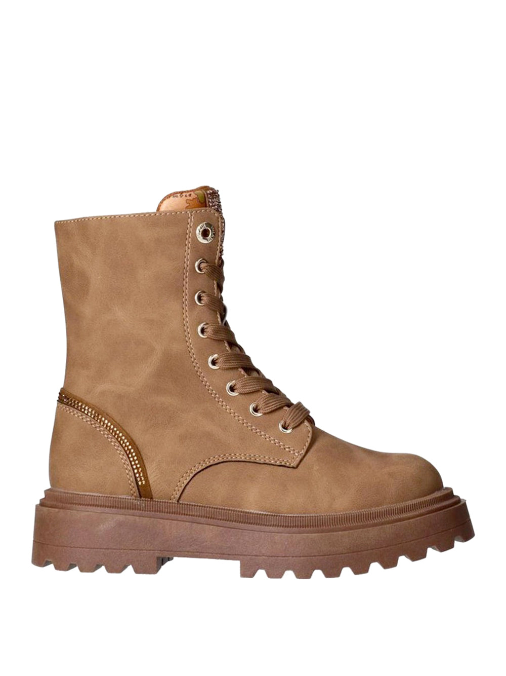 1^CLASSE Stivaletti anfibio Donna - Beige modello 2319