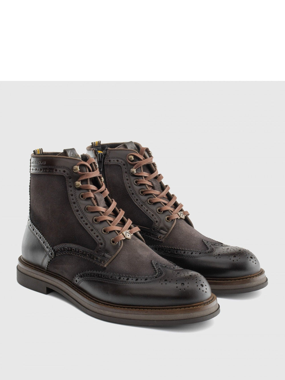 AMBITIOUS Stivaletti beatles Uomo - Testa di moro modello 12432B-1284AM