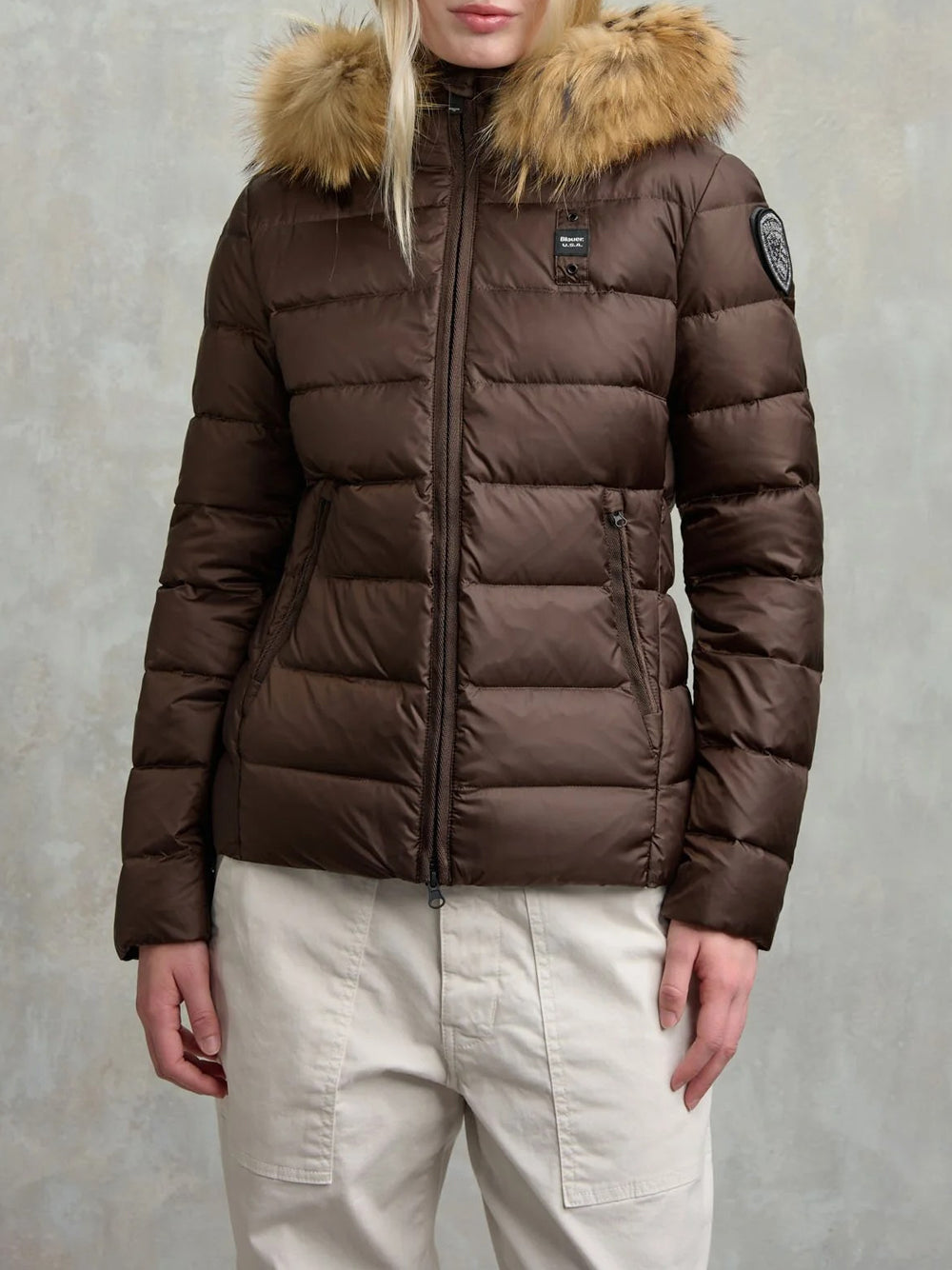BLAUER Giubbino Donna - Marrone modello 25WBLDC03099
