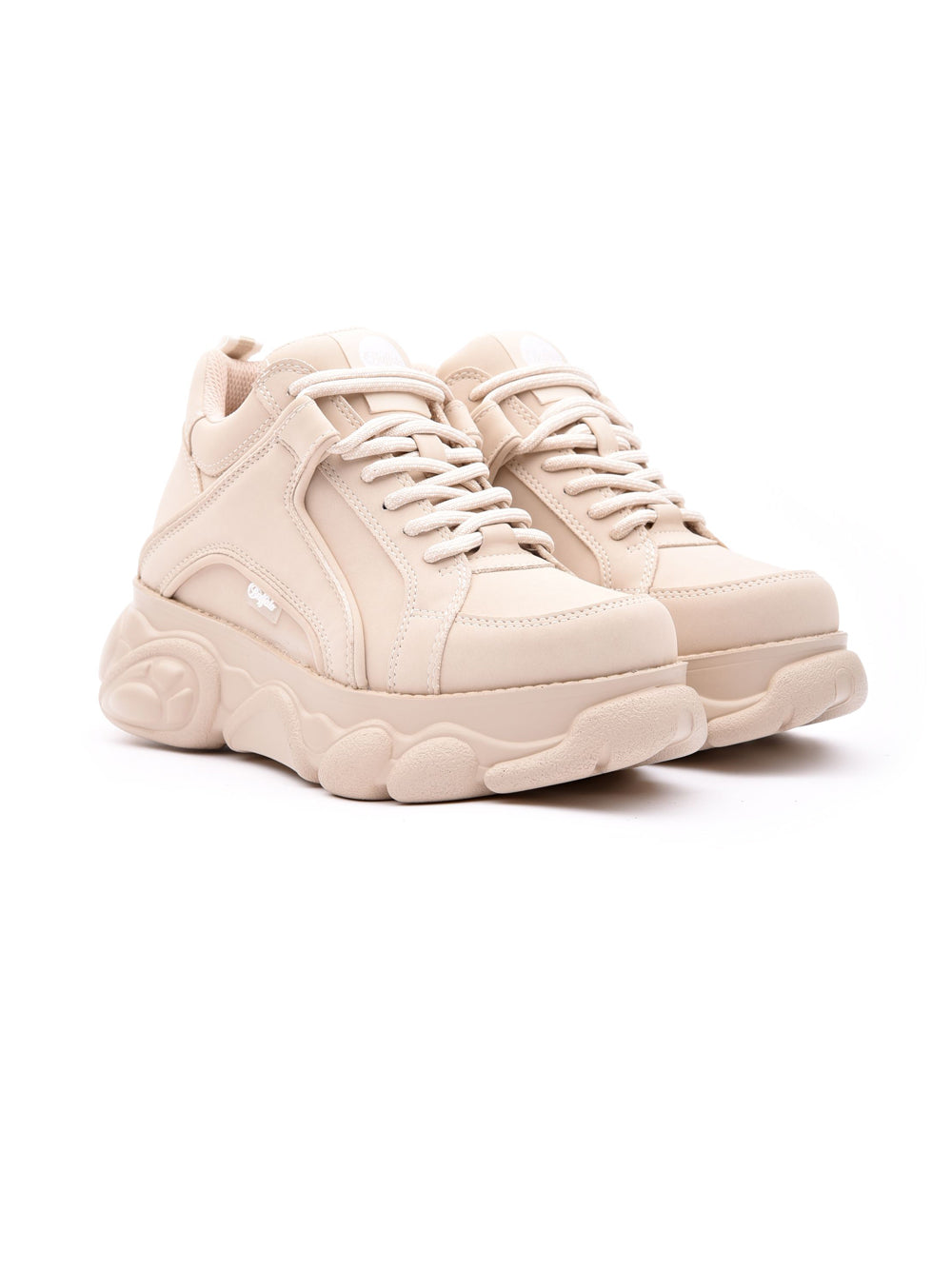 BUFFALO Sneakers platform Donna - Beige modello 1630396