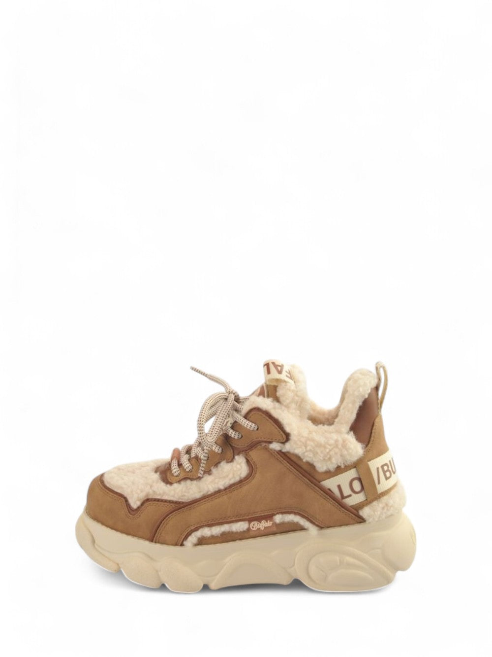 BUFFALO Sneakers platform Donna - Beige modello 1636023