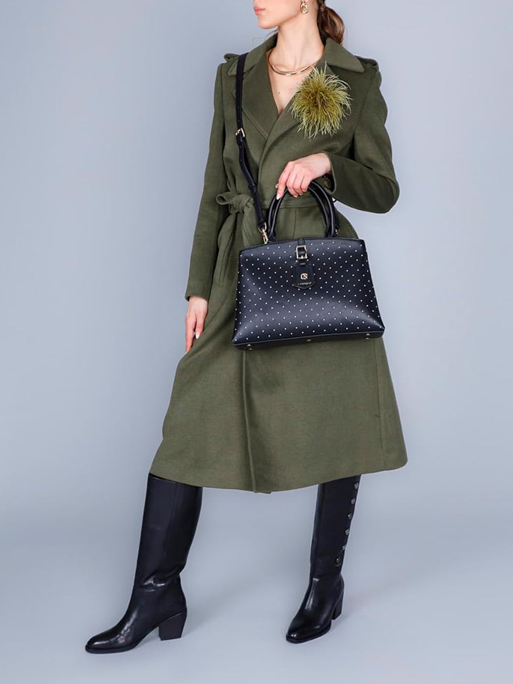 CAFE'NOIR Borsa a Spalla Donna - Nero modello C3MB0908