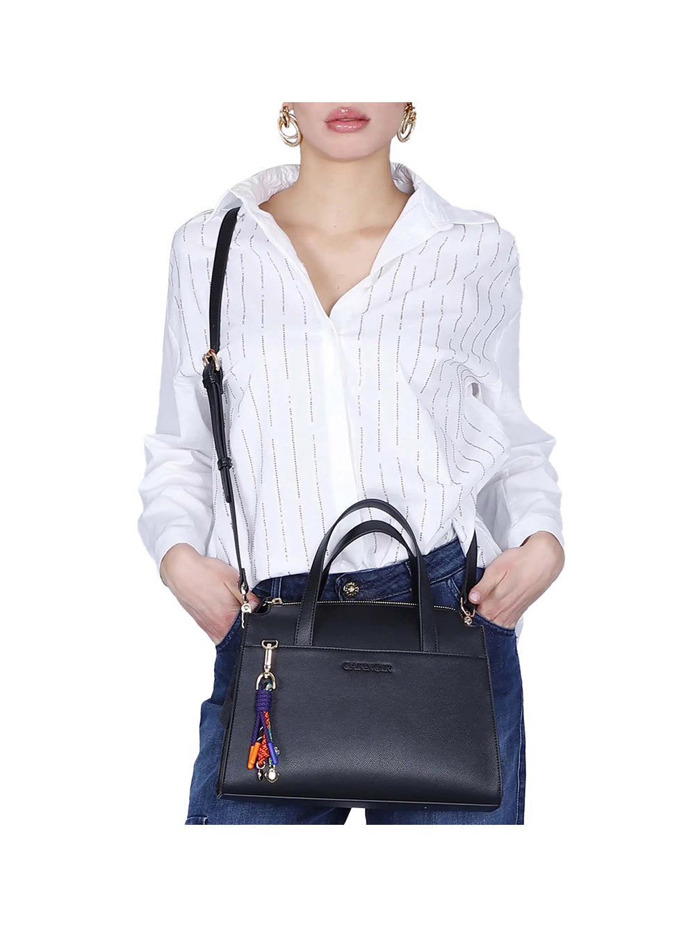 CAFE'NOIR Borsa a Spalla Donna - Nero modello C3WA0901
