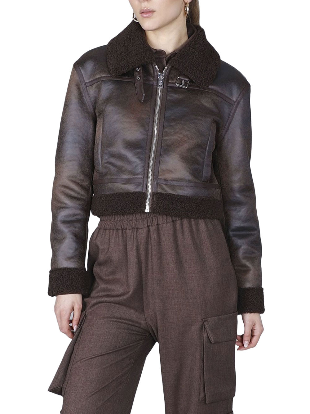 CAFE'NOIR Giubbino Donna - Marrone modello C7JG0035