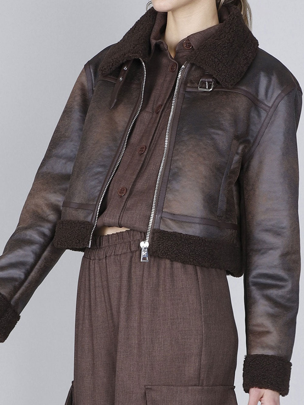 CAFE'NOIR Giubbino Donna - Marrone modello C7JG0035