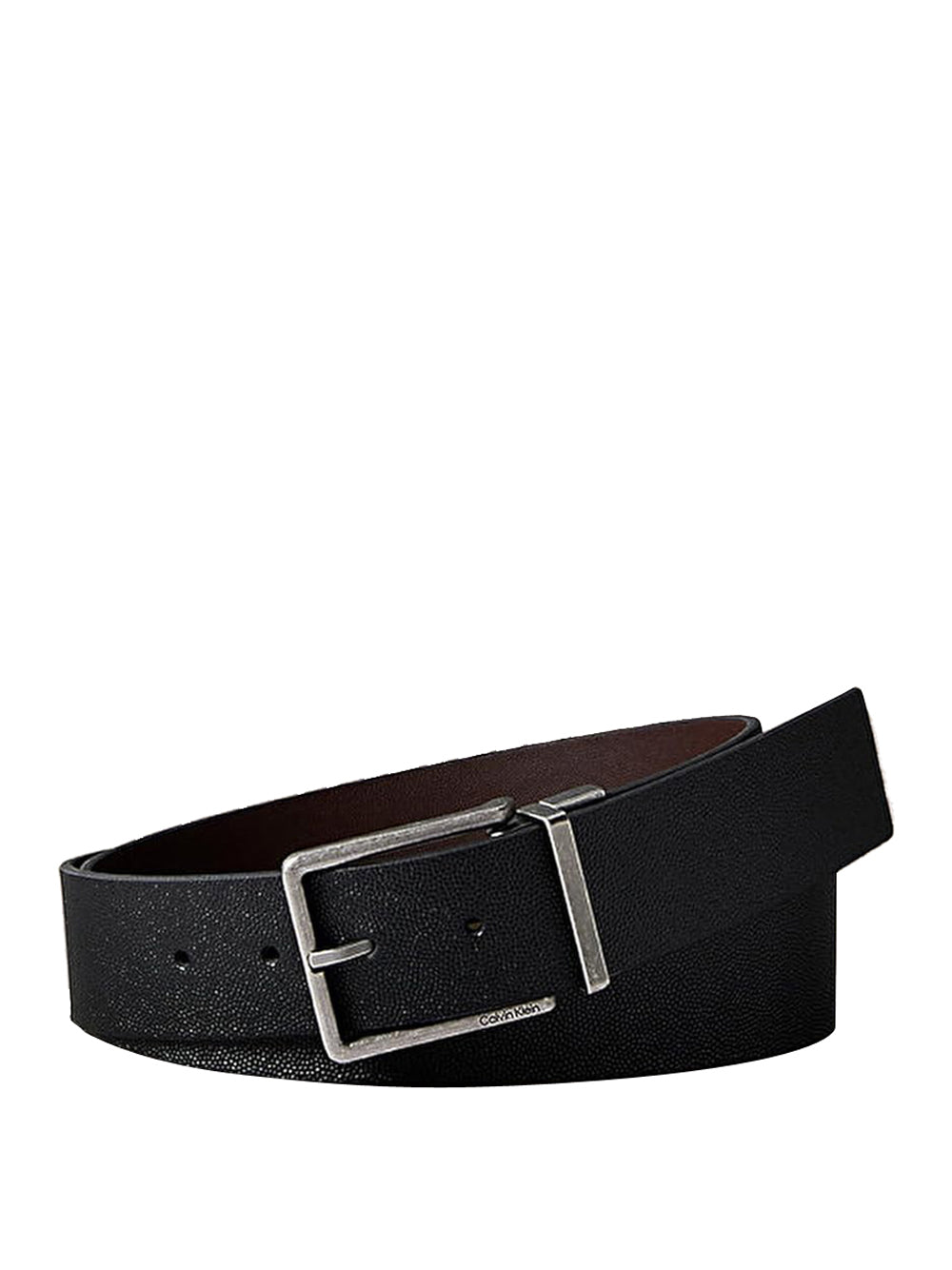 CALVIN KLEIN Cintura double face Uomo - Nero modello LV047048G
