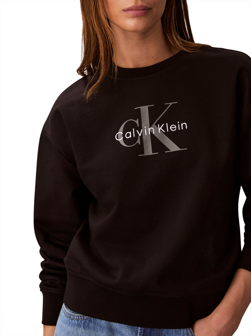 CALVIN KLEIN Felpa Donna - Nero modello LV047B234G