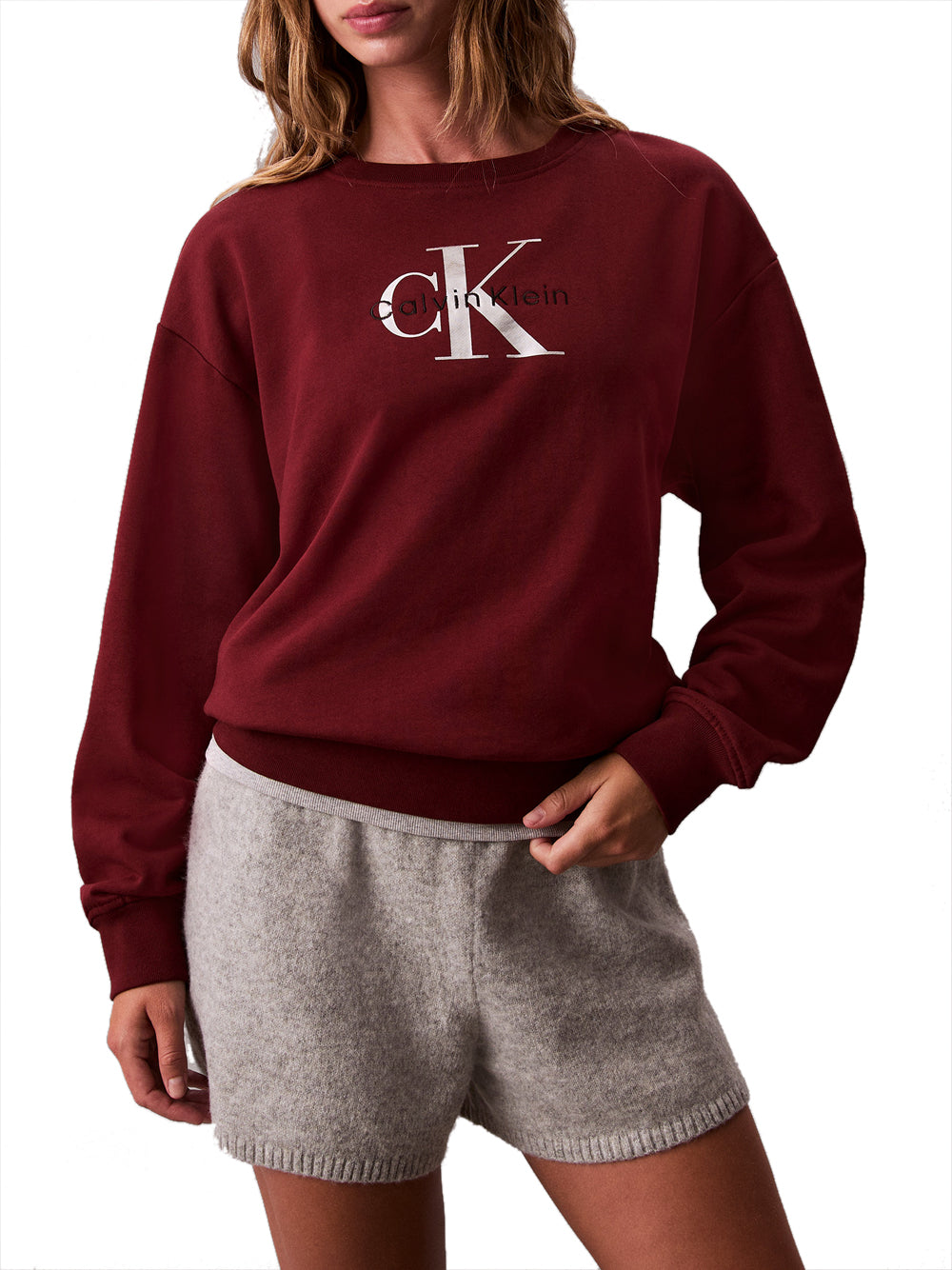 CALVIN KLEIN Felpa Donna - Rosso modello LV047B234G