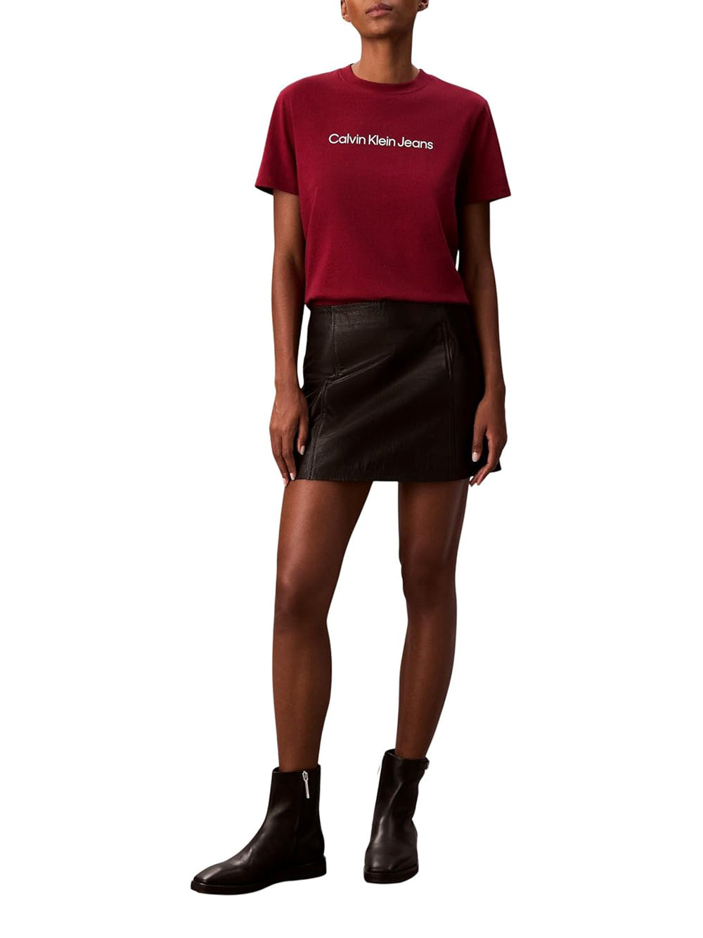 CALVIN KLEIN T-shirt Donna - Rosso modello LV047C912G