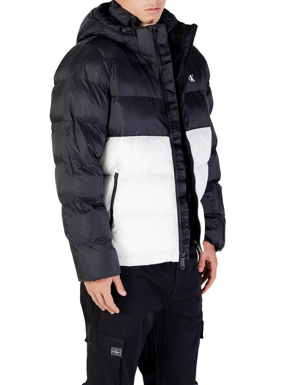 CALVIN KLEIN Giubbino Uomo - Bianco/nero modello LV04RD527G