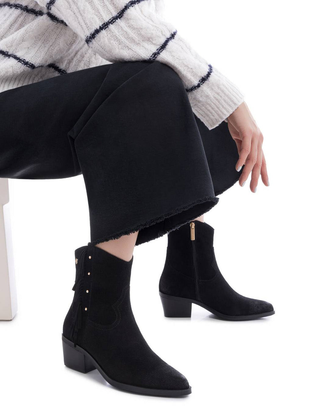 CARMELA Stivaletti texano Donna - Nero modello 162663