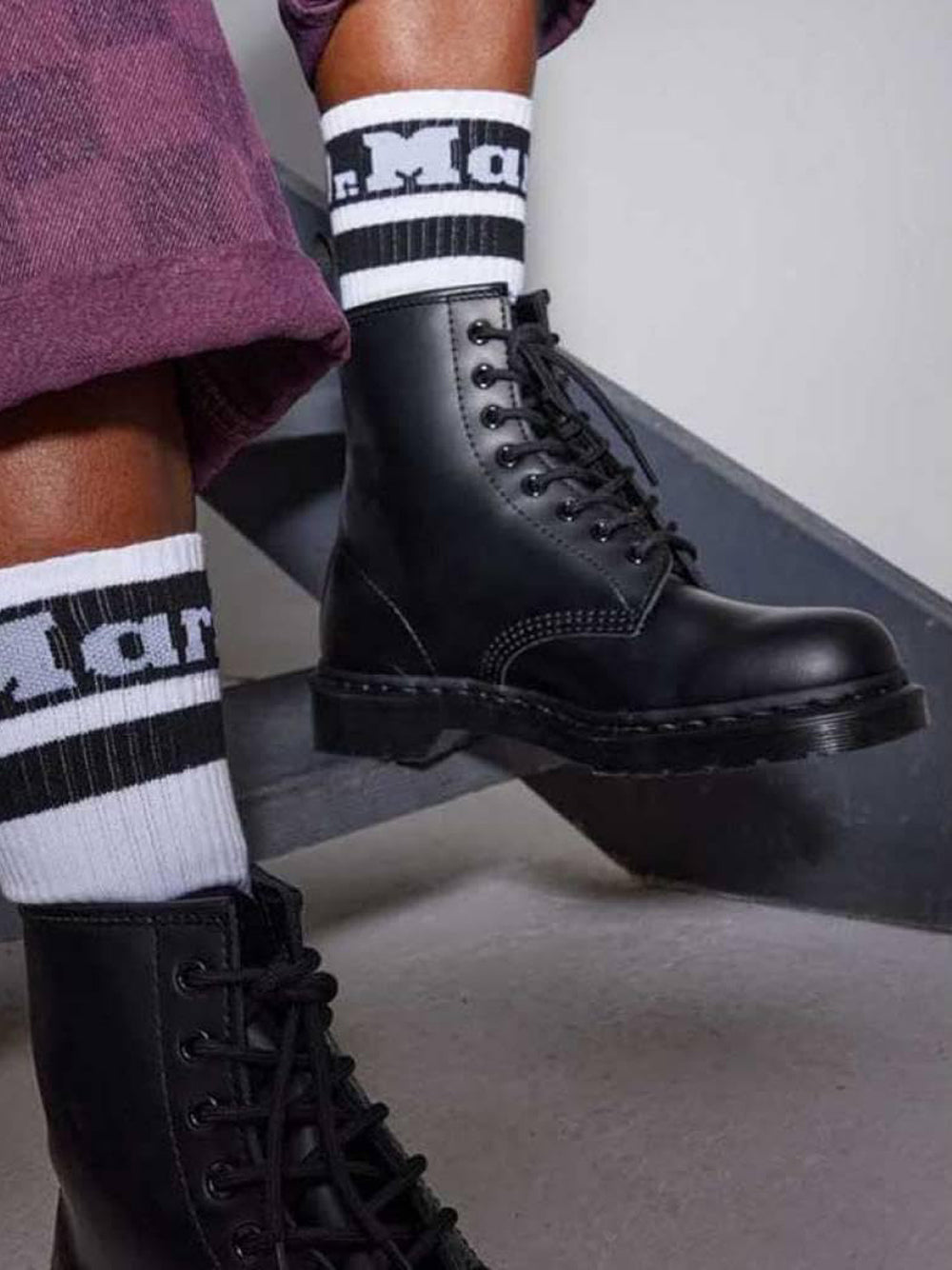 DR. MARTENS Calze Donna - Bianco modello AC681104