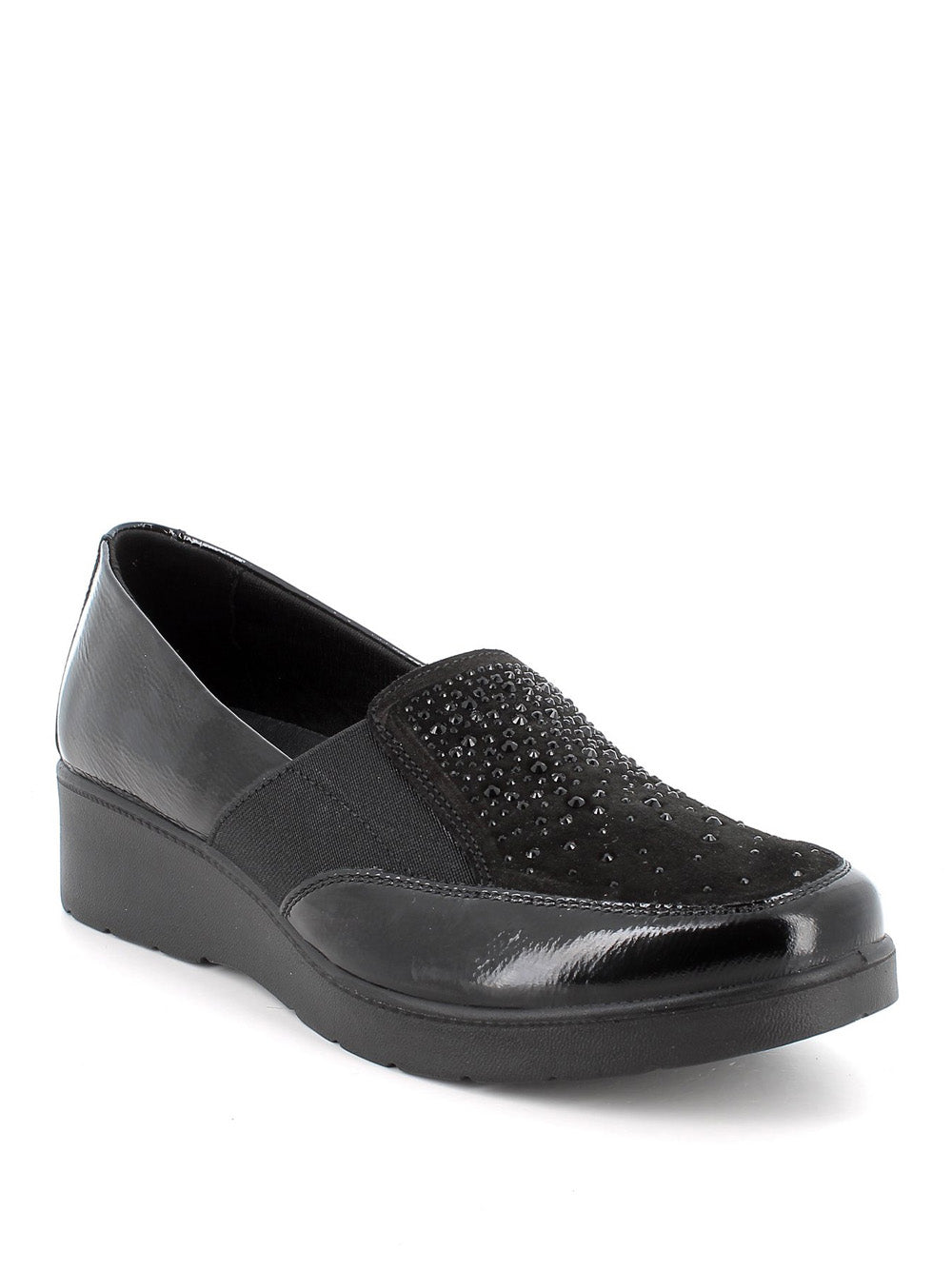 ENVAL SOFT Mocassini con zeppa Donna - Nero modello 8761100