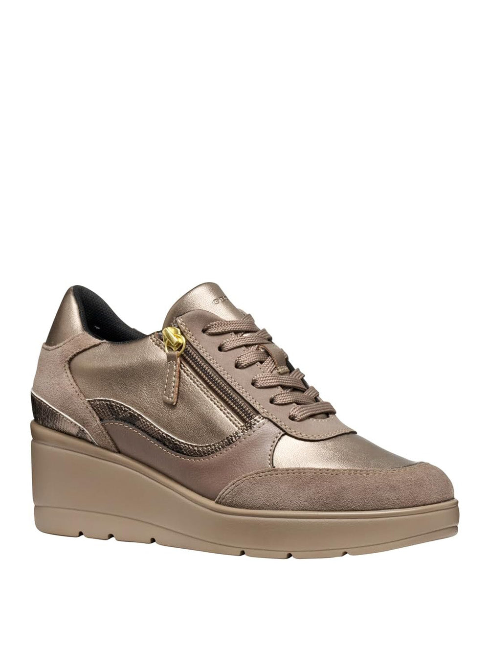 GEOX Sneakers con zeppa Donna - Taupe modello D46RAA 0AJ22