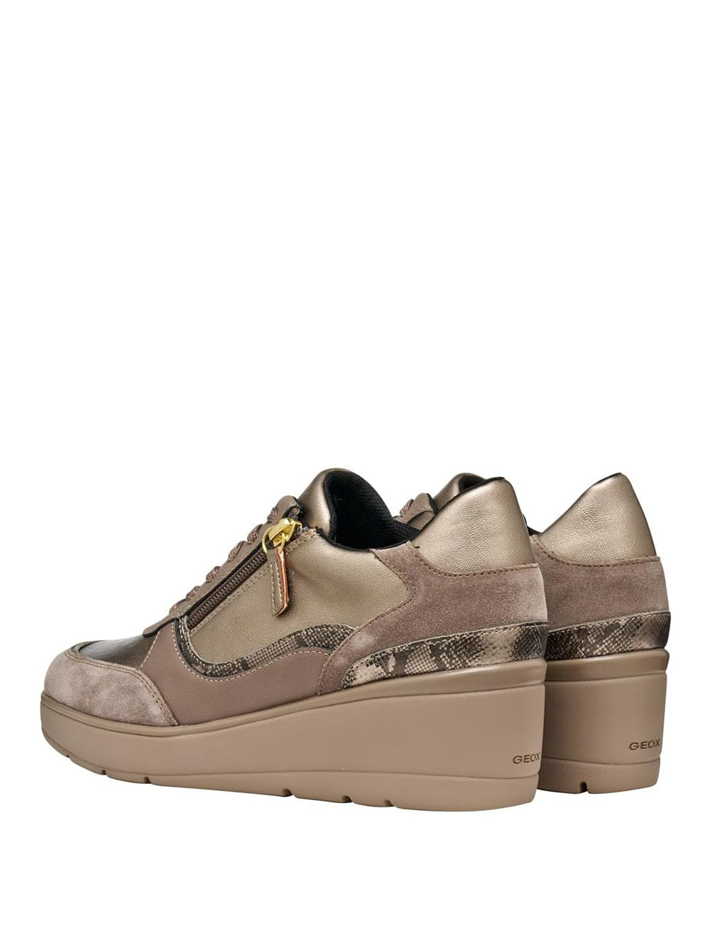 GEOX Sneakers con zeppa Donna - Taupe modello D46RAA 0AJ22