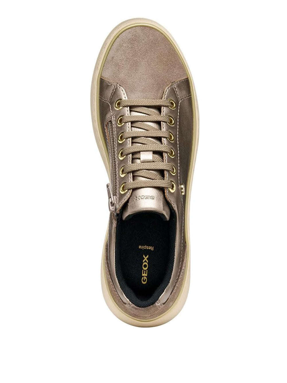 GEOX Sneakers plantare estraibile Donna - Beige modello D55YHA 0AJ22