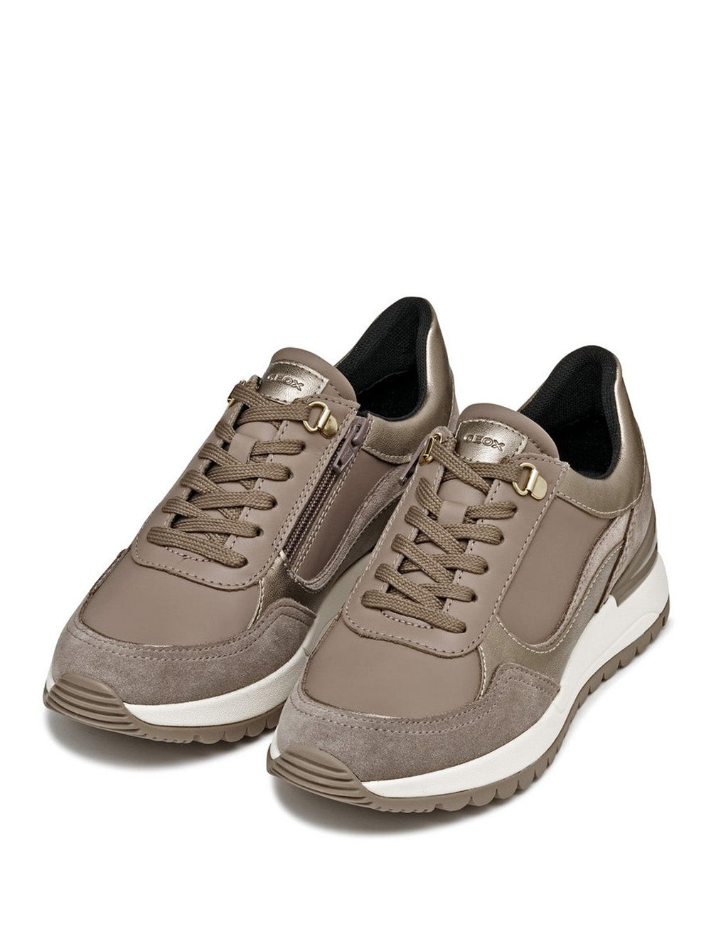 GEOX Sneakers con zeppa Donna - Taupe modello D5600A 8522