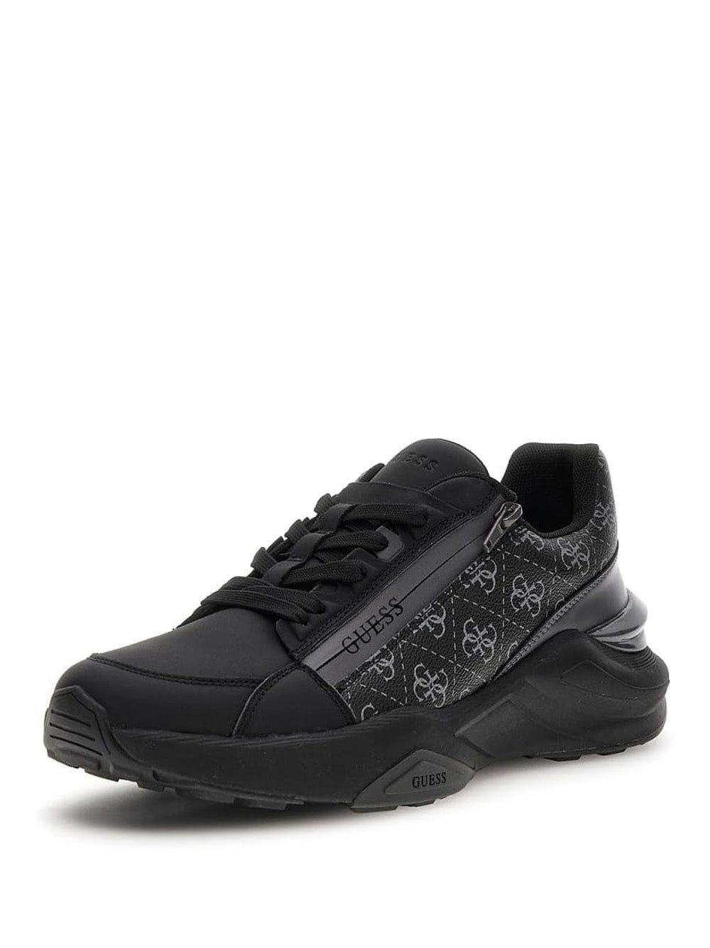 Scarpe Da Ginnastica Uomo GUESS Imola | Pelle Fiore, Lacci, Punta Arrotondata | Sneakers Casual