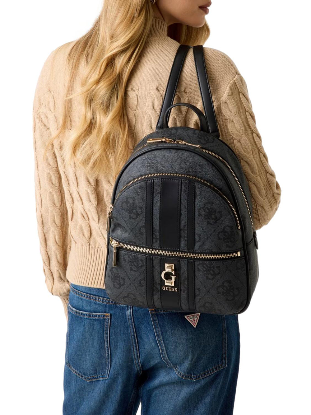 GUESS Borsa a Zainetto logato Donna - Grigio modello HWSO7838330