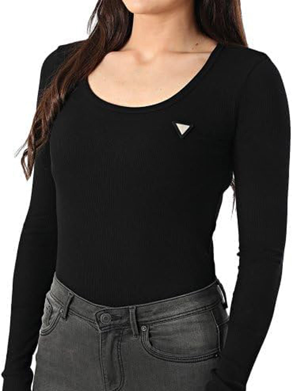 GUESS T-shirt Donna - Nero modello V4BP07K8RT2