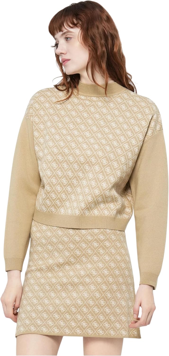 GUESS Maglione logato Donna - Taupe modello W5BR23Z3JD2