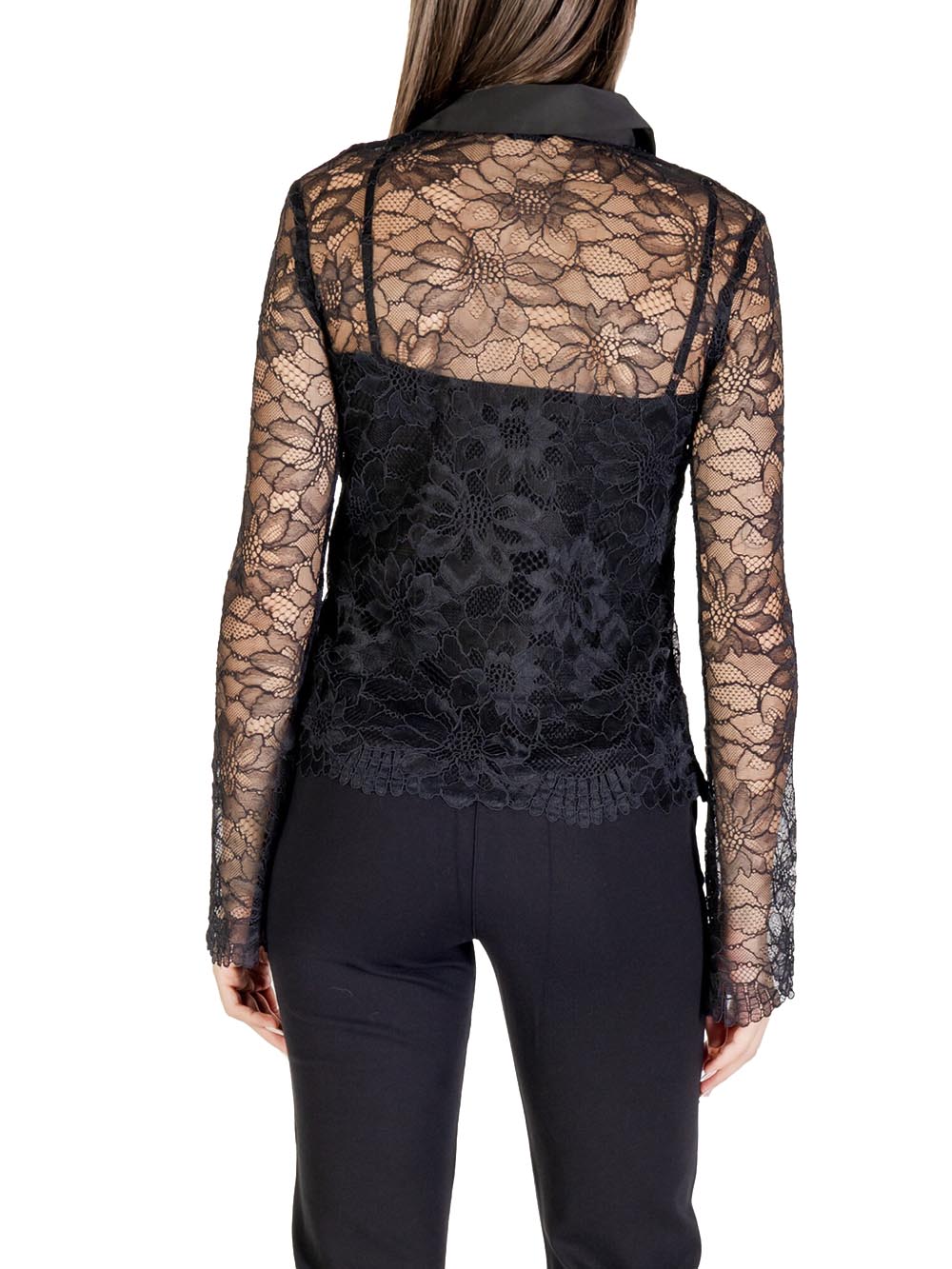 GUESS Camicia Donna - Nero modello W5YH58WHDY0