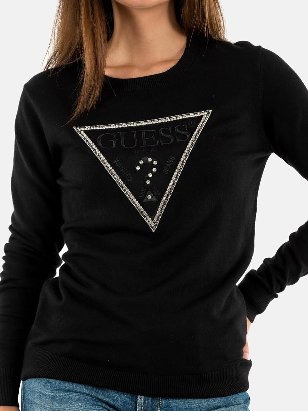 GUESS Maglione Donna - Nero modello W5YR23Z2NQ2