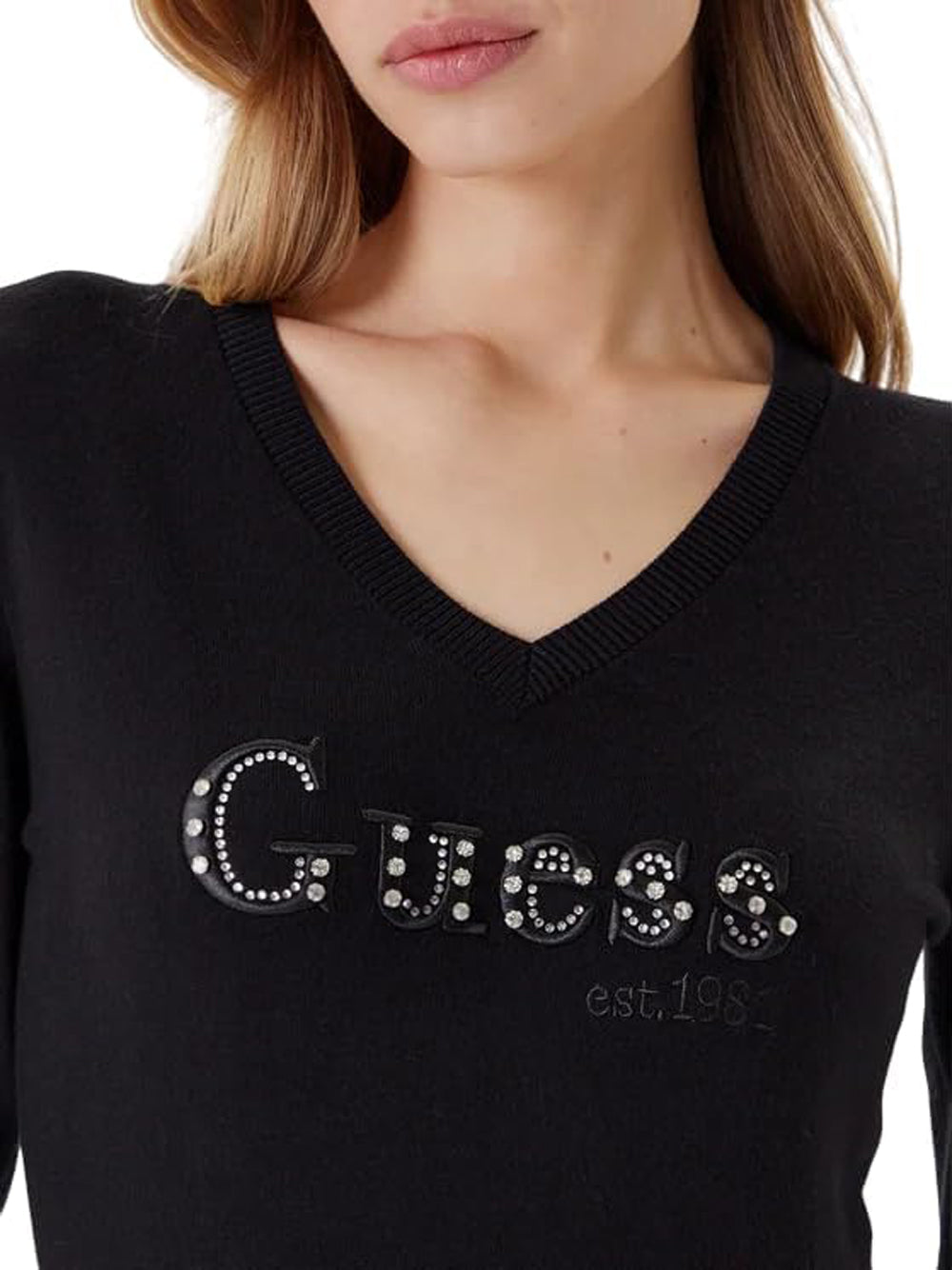 GUESS Maglione Donna - Nero modello W5YR24Z2NQ2