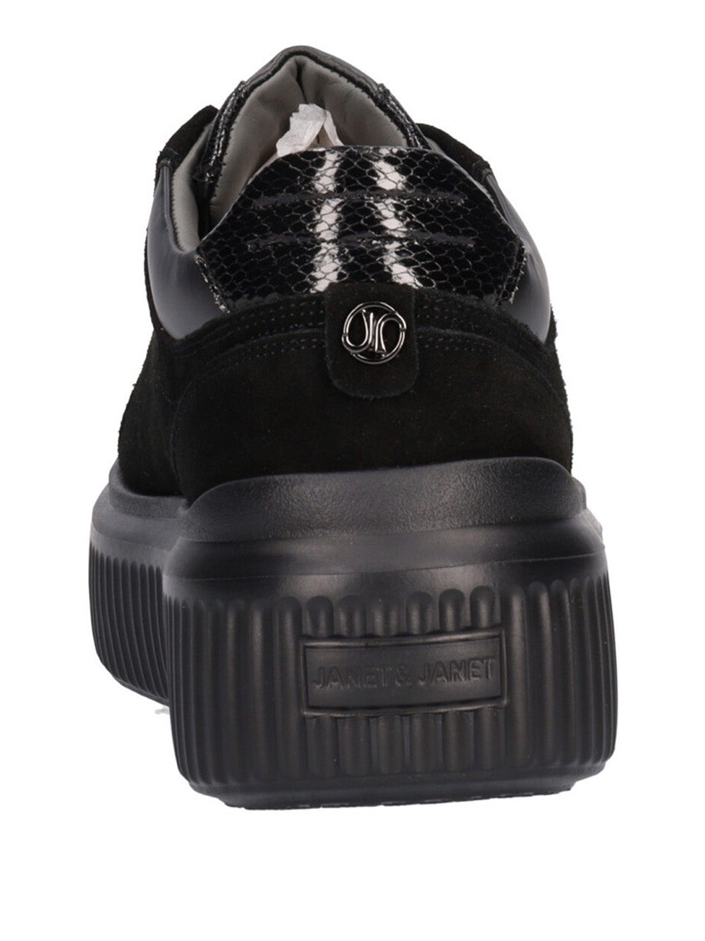 JANET&JANET Sneakers platform Donna - Nero modello J401