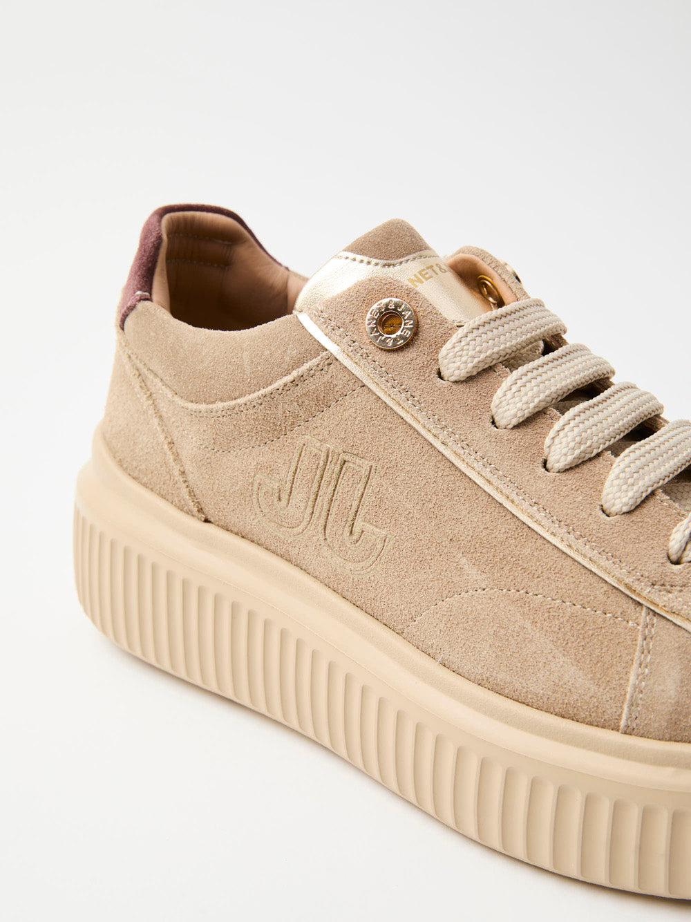JANET&JANET Sneakers platform Donna - Beige modello J402