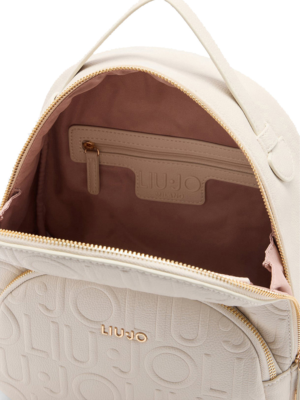 LIU.JO Borsa a Zainetto logato Donna - Bianco modello AF5157E0538