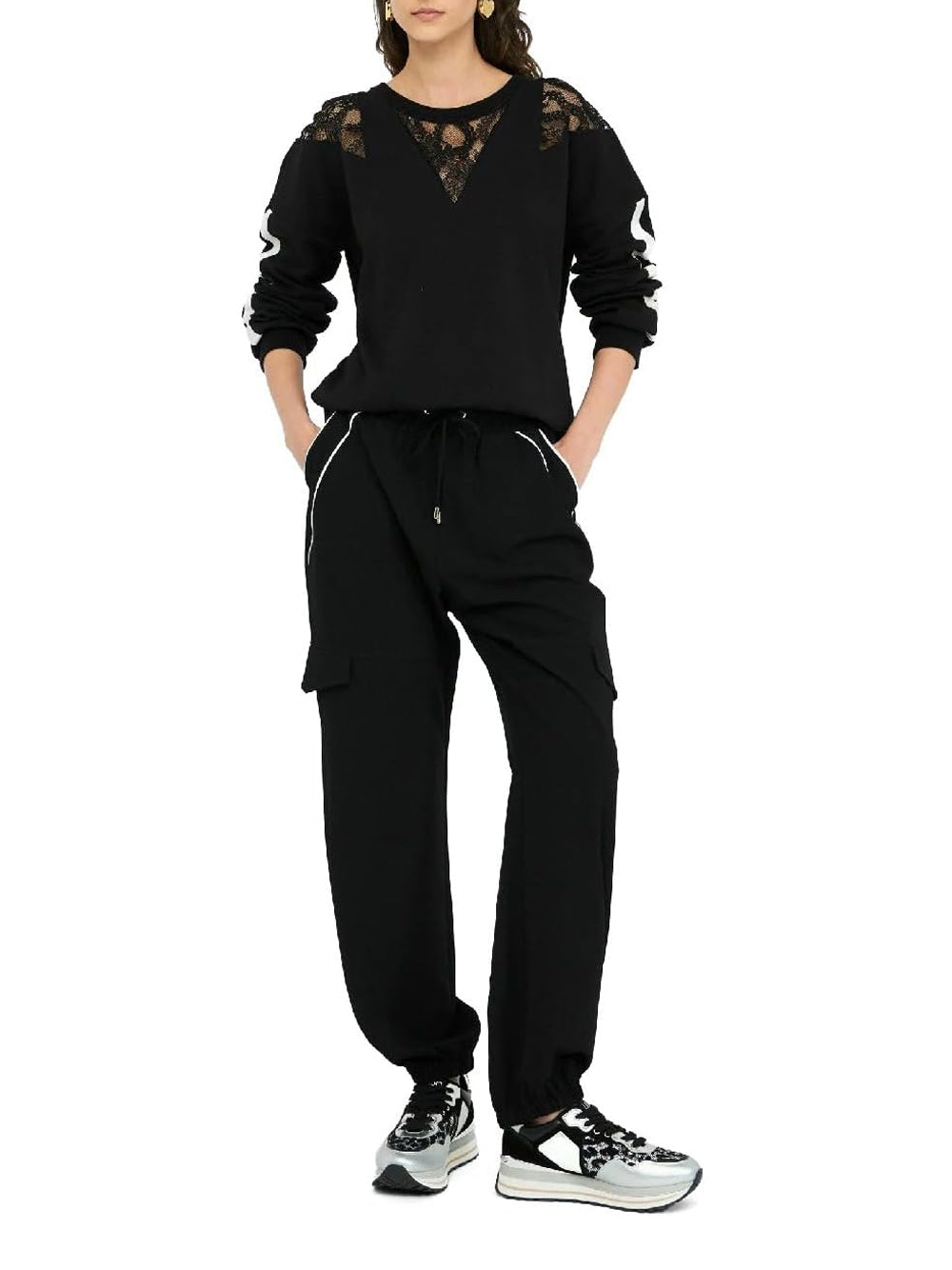 LIU.JO Felpa Donna - Nero modello TF5008J4523