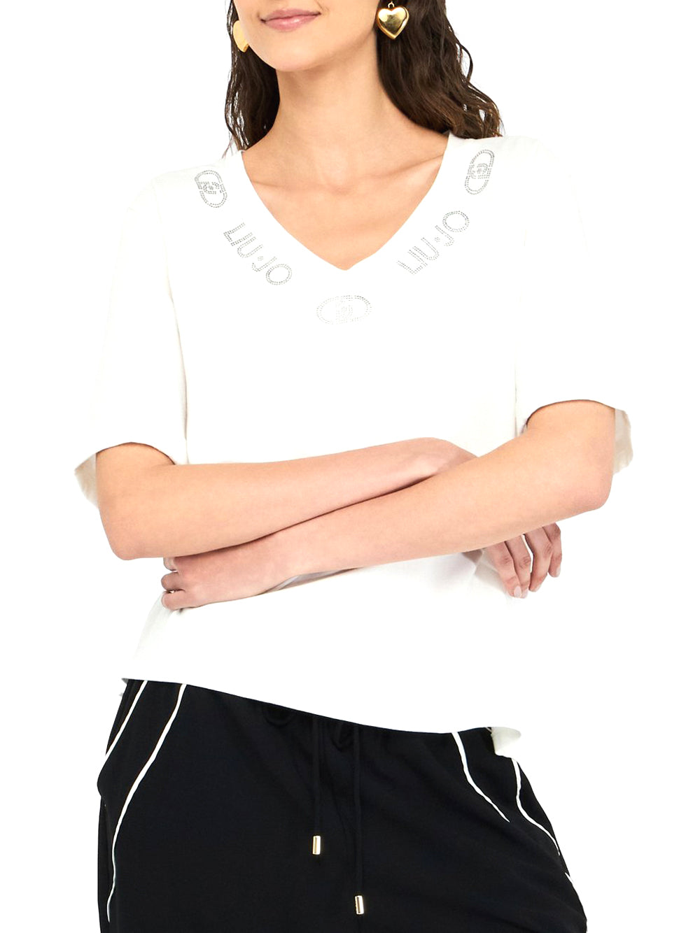 LIU.JO T-shirt Donna - Bianco modello TF5143JS003