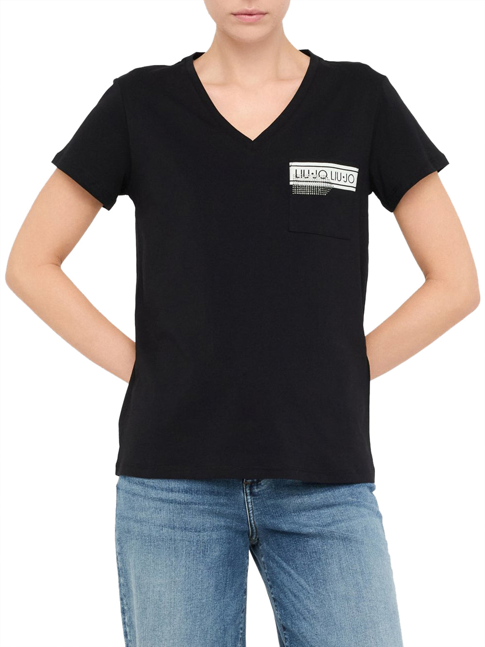 LIU.JO T-shirt Donna - Nero modello TF5167JS923