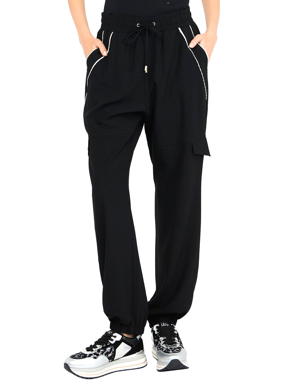 LIU.JO Pantalone Donna - Nero modello TF5263TS423