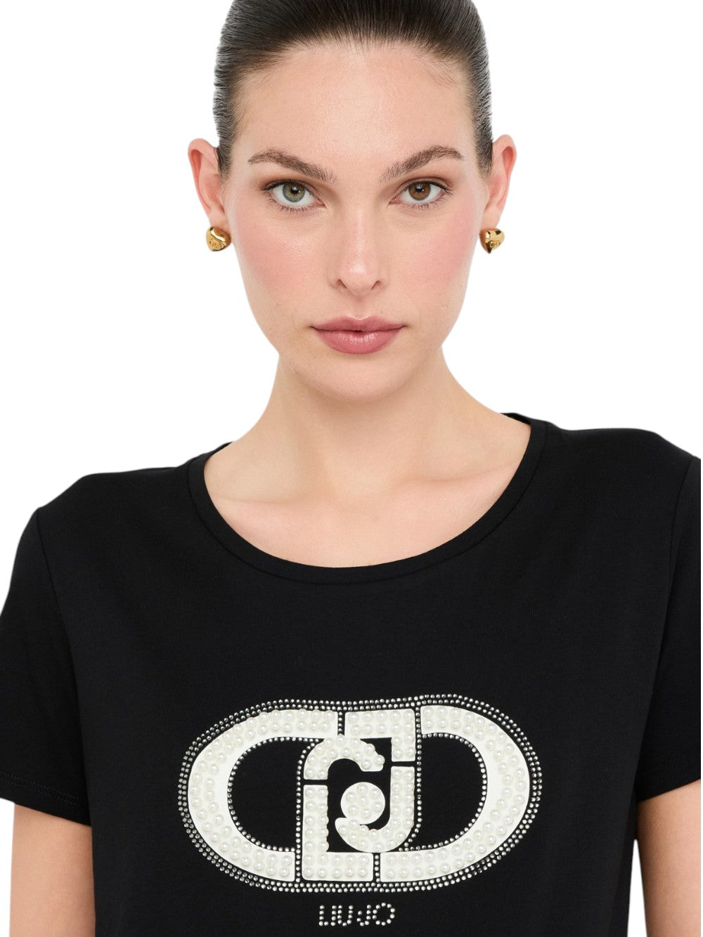 LIU.JO T-shirt Donna - Nero modello TF5280JS923