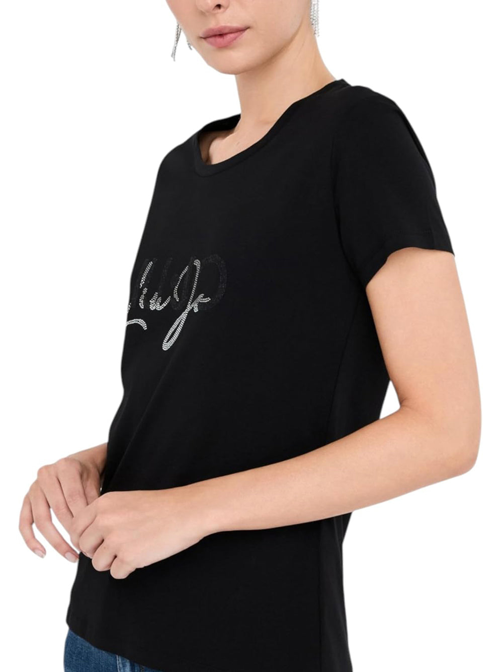 LIU.JO T-shirt Donna - Nero modello TF5287JS923