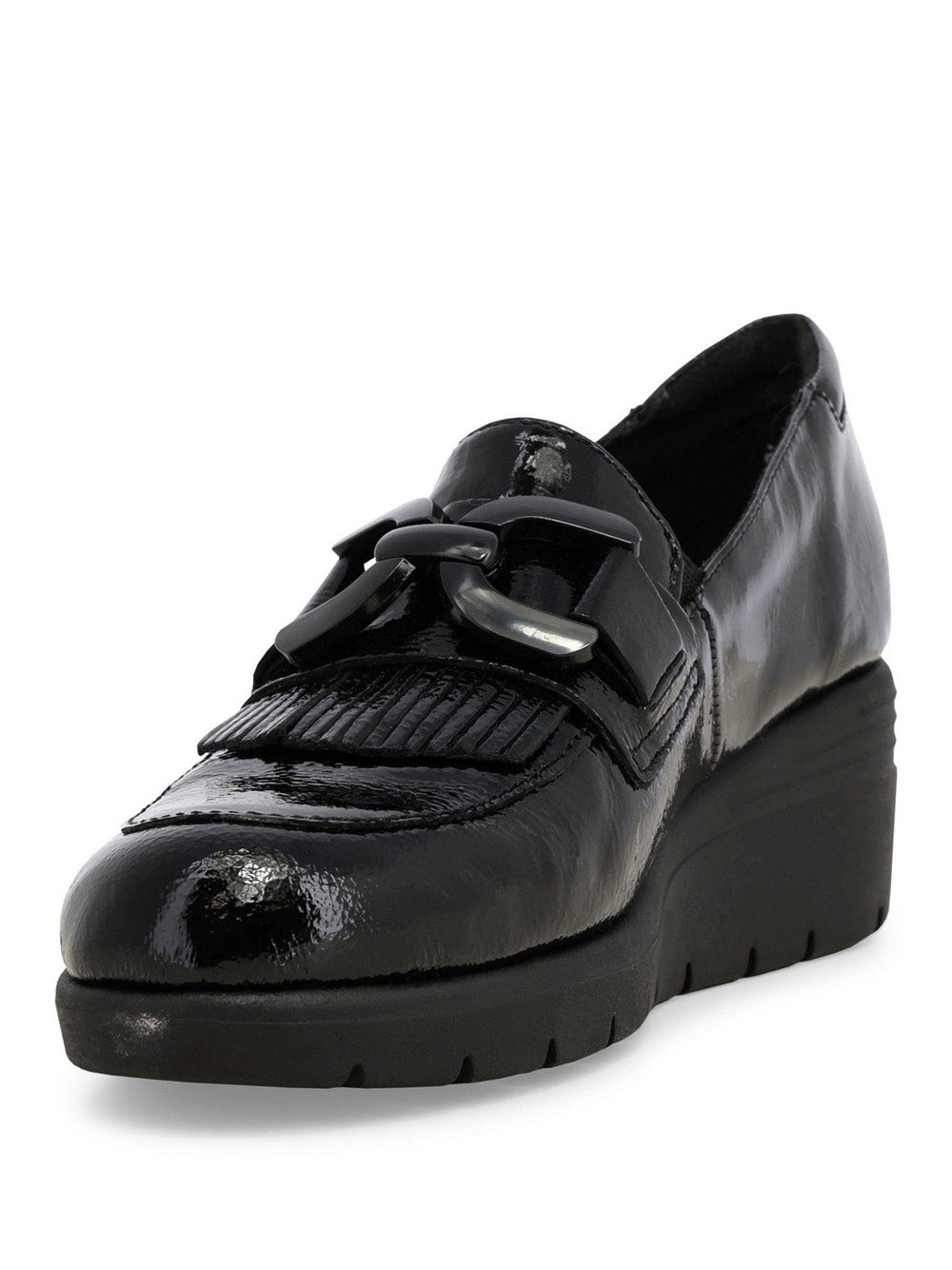 MELLUSO Mocassini con zeppa Donna - Nero modello K55280