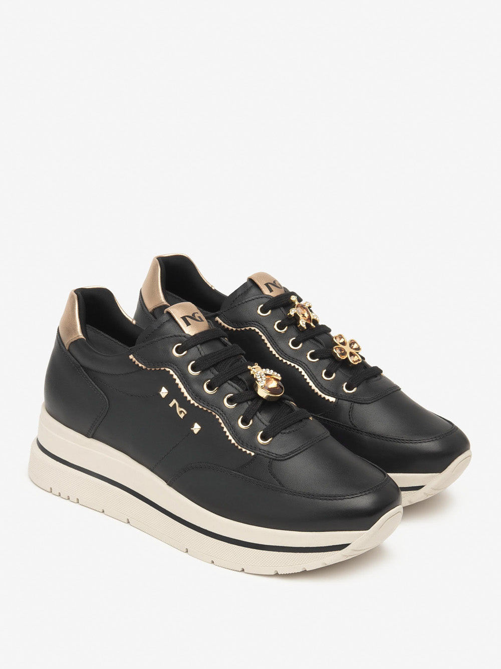 NERO GIARDINI Sneakers con zeppa Donna - Nero modello I514102D