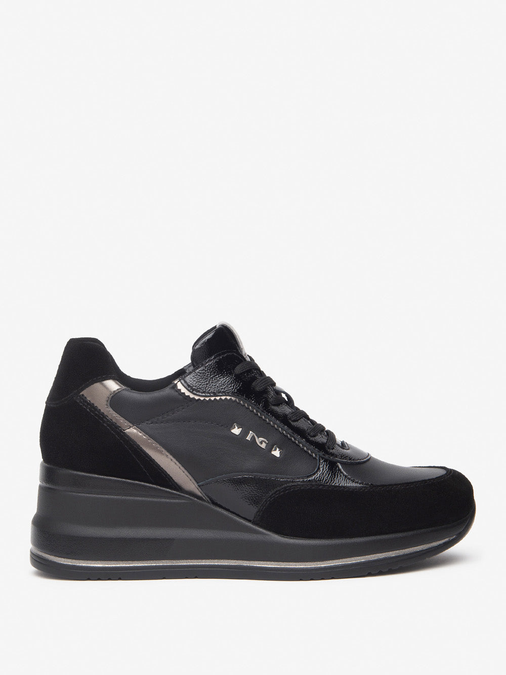 NERO GIARDINI Sneakers con zeppa Donna - Nero modello I514130D