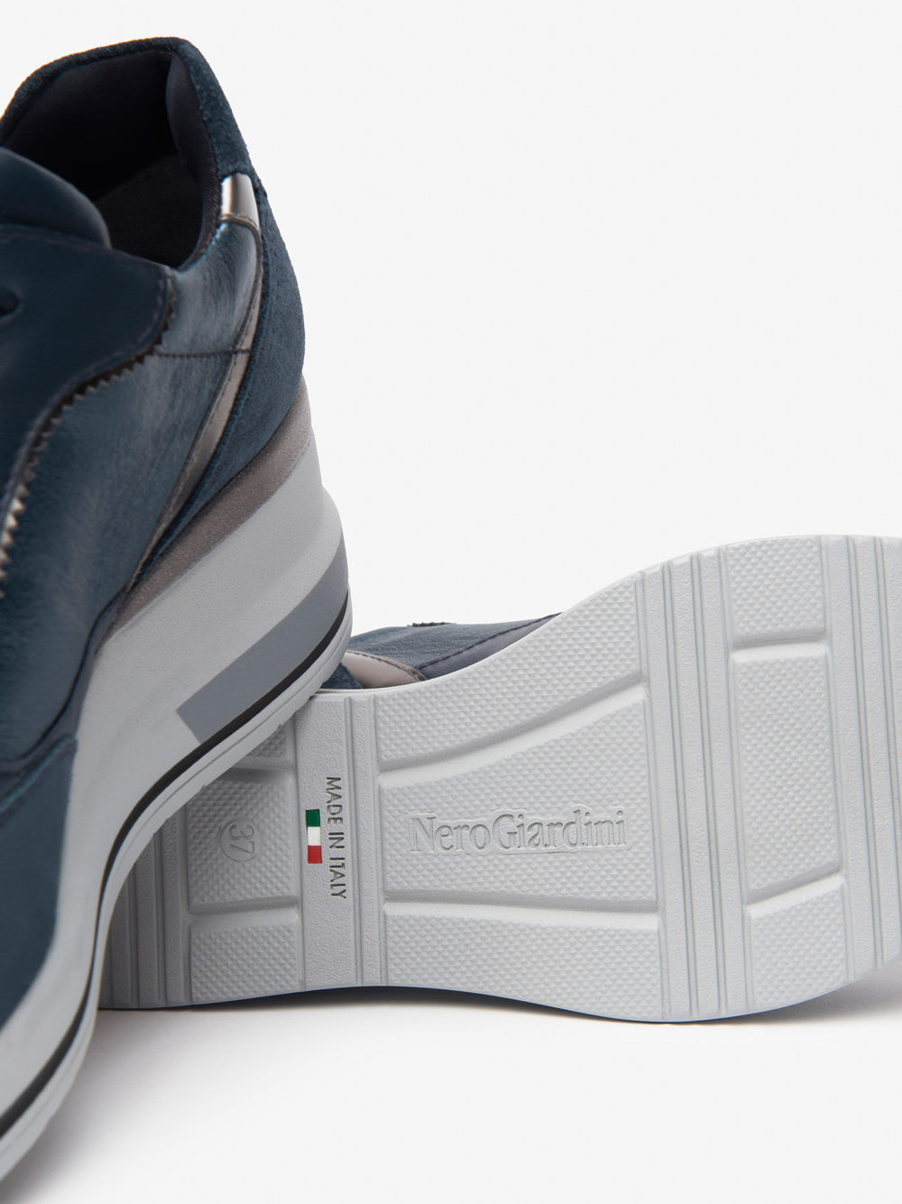 NERO GIARDINI Sneakers con zeppa Donna - Blu modello I514130D