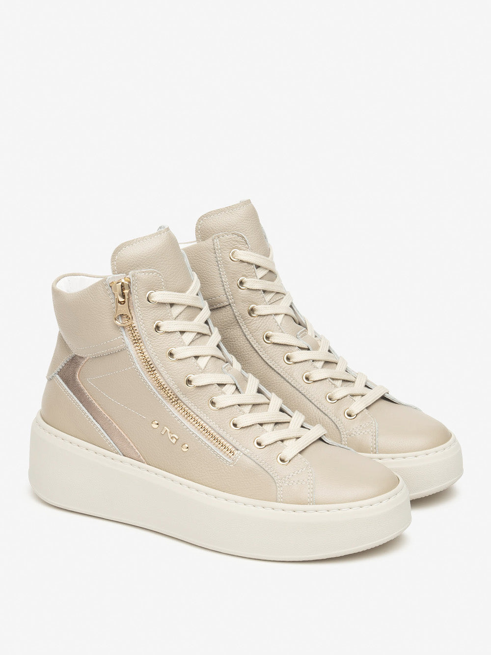 NERO GIARDINI Sneakers platform Donna - Beige modello I514213D