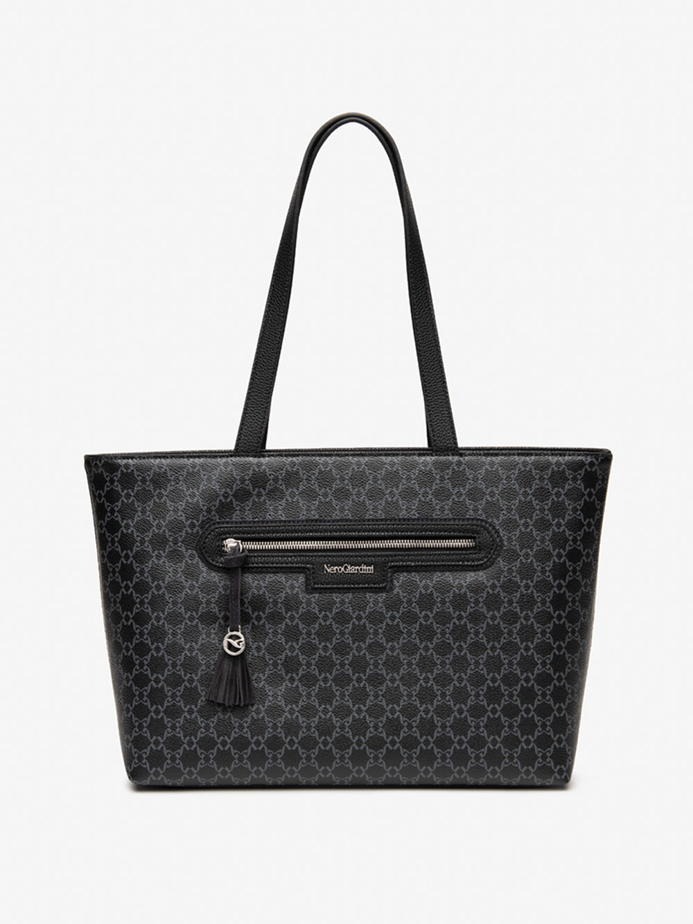 NERO GIARDINI Borsa Shopping logato Donna - Nero modello I544060D