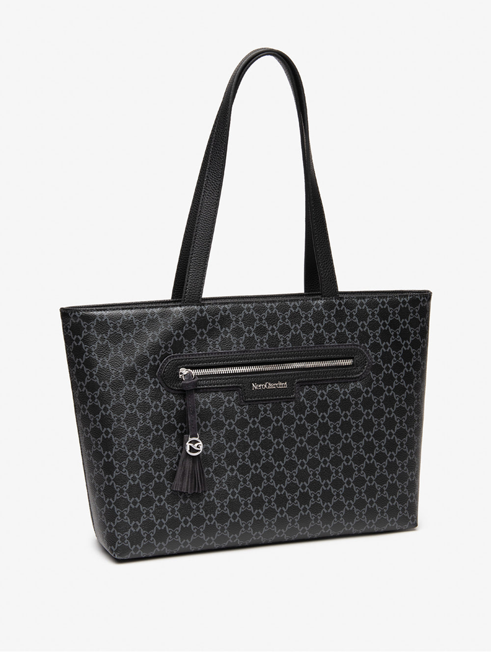 NERO GIARDINI Borsa Shopping logato Donna - Nero modello I544060D