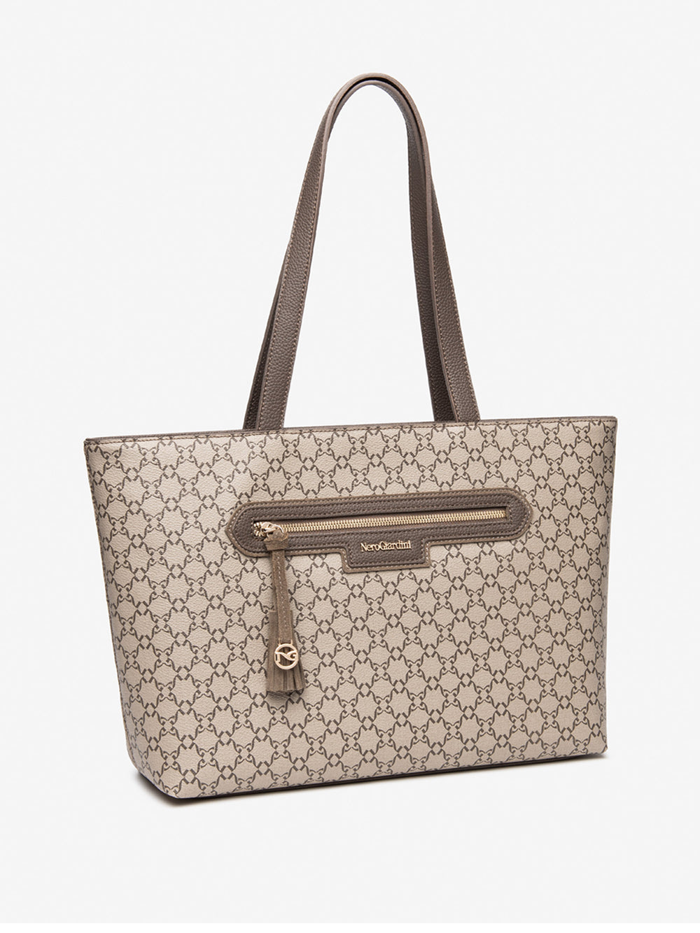 NERO GIARDINI Borsa Shopping logato Donna - Beige modello I544060D