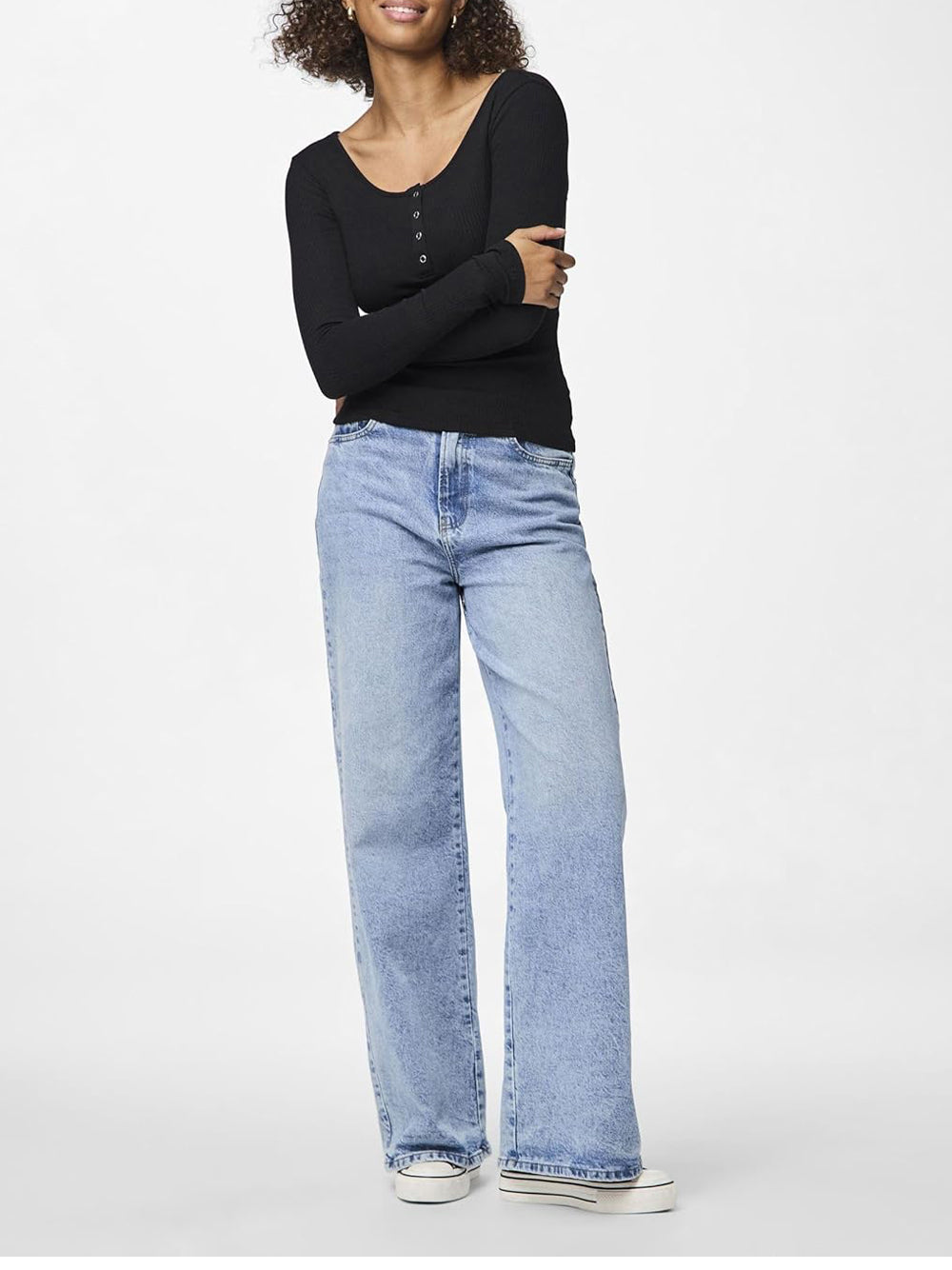 PIECES Top Donna - Nero modello 17101437